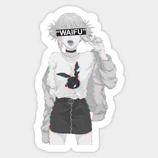 BnH Academia Himiko Toga Glitch Waifu Sticker